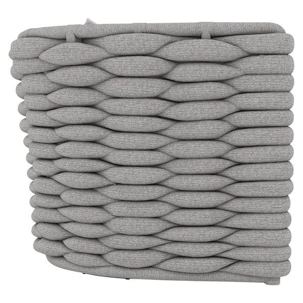 Bernhardt Bernhardt Wailea Nordic Gray Outdoor Swivel Chair With 360° Oyster Base, Soft-Knit Weatherproof Weave - Made to Order OP213SC