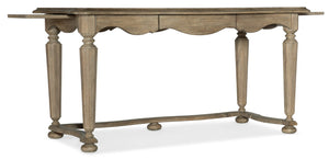 Hooker Furniture Corsica Rustic Acacia Writing Desk With Reclaimed Finish, Center Drawer & Pullout Shelves, 60" 5180-10459