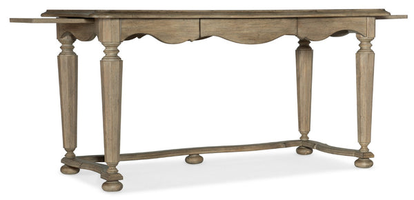 Hooker Furniture Corsica Rustic Acacia Writing Desk With Reclaimed Finish, Center Drawer & Pullout Shelves, 60" 5180-10459