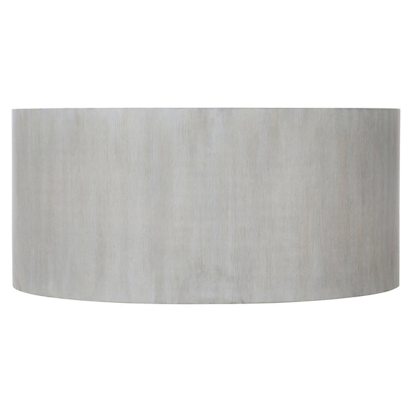 Bernhardt Bernhardt Thorne Round Cocktail Table — Quartered White Oak Starburst Veneer, Casters, Durable Finish 452016