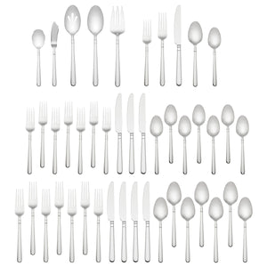 Lenox Kate Spade Carlton Street 45-Piece Flatware Set Metallic, STAINLESS METAL 871230