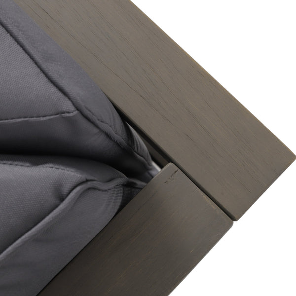 English Elm Christopher Knight Home® - Brava Elegant Left Corner Bench With X-Back Design, Water-Resistant Cushions For Stylish Outdoor Seating 57967.00DGY-57967.00DGY