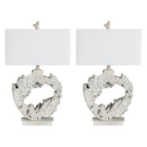 Crestview Collection Coastal Rowan Table Lamp - Driftwood-inspired Portable Lighting With Rustic Elegance & Charm   Cvavp1933b