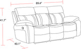 Parker Living Theon - Stokes Toffee Manual Sofa with Drop Down Table Stokes Toffee MTHE#834-STOF Parker House