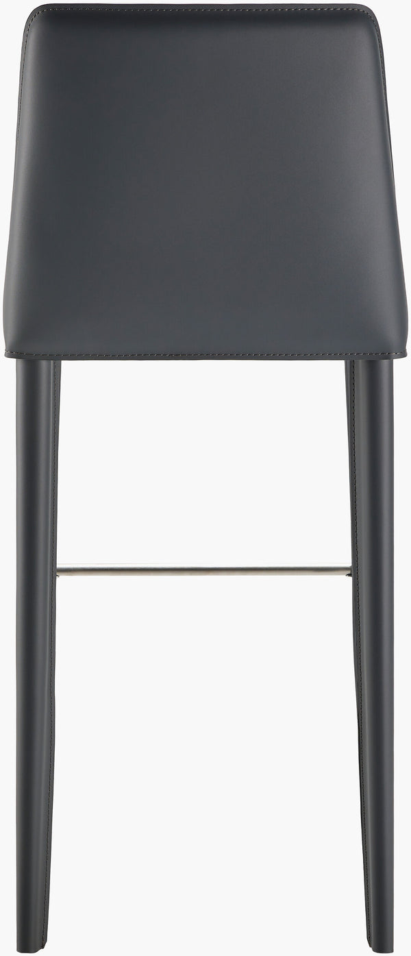 Surya Rosy Modern Bar Stool - 42" Height, Sleek Design, Easy-care Upholstery For Stylish Small Spaces! Upholstery, Ink Blue,Base, Dark Blue Pvc,Iron,Polyurethane Foam Rsy-003