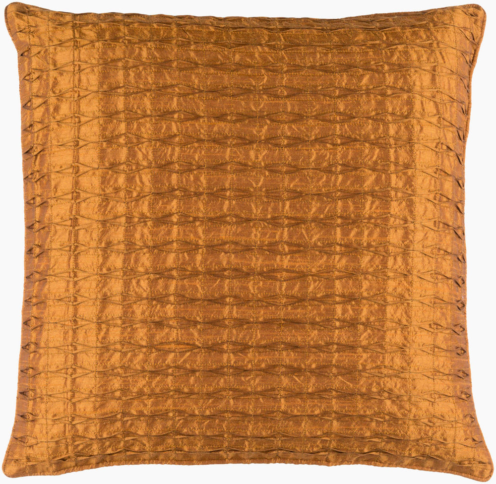 Surya Rutledge 18” X 18” Durable Accent Pillow – Modern Design For Charming Home Decor, Spot Cleanable Camel Polyester Rt005-2020