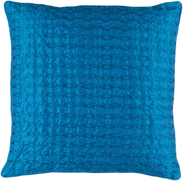 Surya Rutledge 18” X 18” Durable Accent Pillow – Modern Design For Charming Home Decor, Spot Cleanable Blue Polyester Rt006-2020d