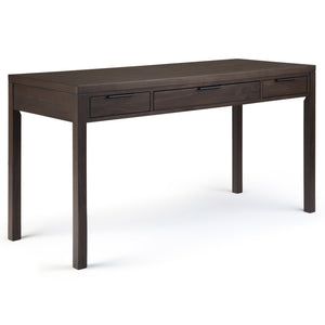 English Elm Hollander Desk - Handcrafted Warm Walnut Brown Finish With Storage For Home Office & Gaming Needs B136P158686