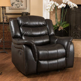 Christopher Knight Home® Noble House Classic Design, Black Berry Pu Upholstery, Glider Recliner