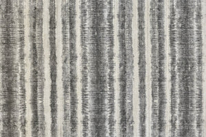 Feizy Rugs Mackay Hand Woven Viscose And Wool Low Pile Striped Rug For Luxurious Modern Home Decor Gray,Ivory,Black Viscose,Wool Mky8824fchl000f00