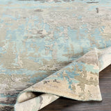 Arte RTE-2301 8' x 11' Handmade Rug RTE2301-811  Dusty Sage, Dark Blue, Medium Gray, Gray, Taupe, Charcoal Surya