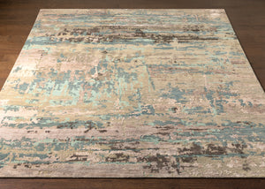 Arte RTE-2301 8' x 11' Handmade Rug RTE2301-811  Dusty Sage, Dark Blue, Medium Gray, Gray, Taupe, Charcoal Surya