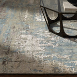 Arte RTE-2301 8' x 11' Handmade Rug RTE2301-811  Dusty Sage, Dark Blue, Medium Gray, Gray, Taupe, Charcoal Surya