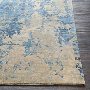 Arte RTE-2302 8' x 11' Handmade Rug RTE2302-811  Navy, Denim, Pale Blue, Sage, Tan, Medium Gray Surya