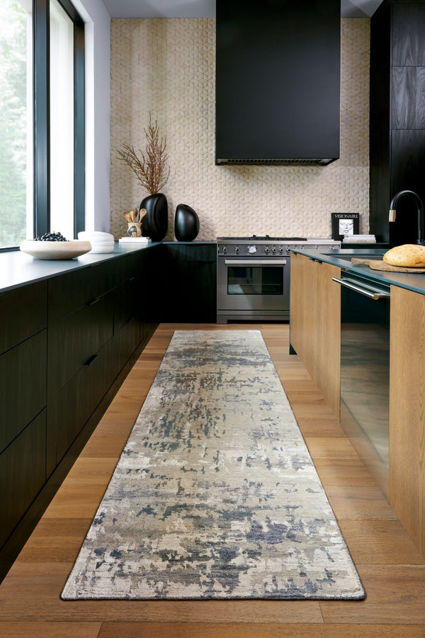 Surya Arte Hand-knotted 6' X 9' Elegant Wool & Viscose Rug - Luxurious Centerpiece For Any Room Decor Light Gray Wool,Viscose Rte2303-23