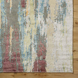 Arte RTE-2308 8' x 11' Handmade Rug RTE2308-811  Charcoal, Blue, Light Olive, Peach, Red, Light Gray Surya