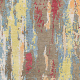 Arte RTE-2308 8' x 11' Handmade Rug RTE2308-811  Charcoal, Blue, Light Olive, Peach, Red, Light Gray Surya