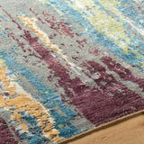 Arte RTE-2308 8' x 11' Handmade Rug RTE2308-811  Charcoal, Blue, Light Olive, Peach, Red, Light Gray Surya