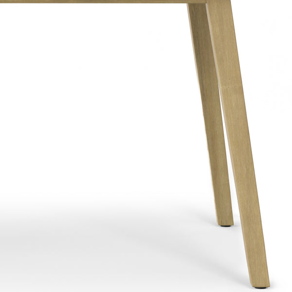 English Elm Kona Handcrafted Outdoor Dining Table in Light Teak - Solid Acacia, Seats 6, 65" x 35", Durable Finish B136P159387