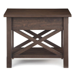 English Elm Kitchener Narrow Side Table - Handcrafted Solid Wood With Storage & Contemporary Farmhouse Style B136P159547
