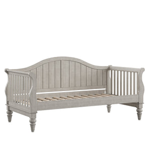Homelegance By Top-Line Esteban Traditional Wood Slat Daybed Grey Rubberwood
