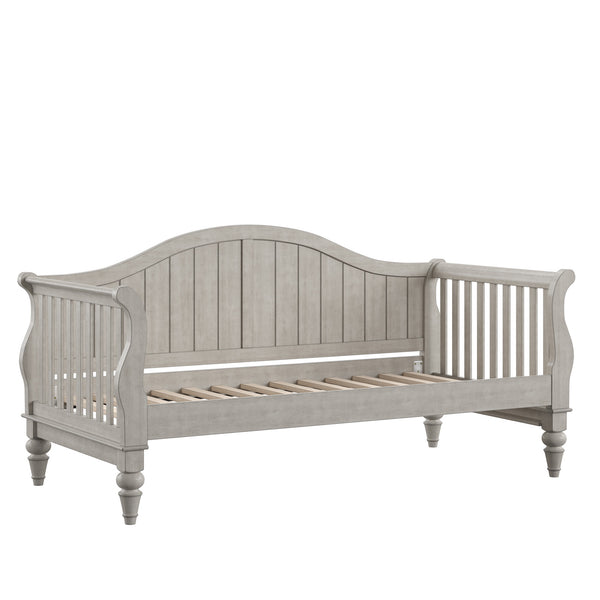 Homelegance By Top-Line Esteban Traditional Wood Slat Daybed Grey Rubberwood