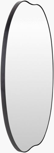 Surya Auburn 31"H X 22"W Minimalist Modern Accent Mirror – Elevate Your Space With Contemporary Elegance Frame, Black Iron Rub002-3122