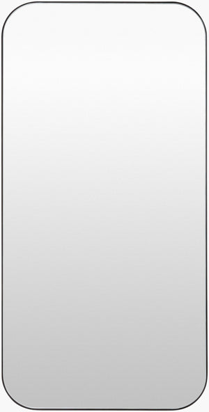 Surya Auburn 31"H X 22"W Minimalist Modern Accent Mirror – Elevate Your Space With Contemporary Elegance Frame, Black Iron Rub003-4724