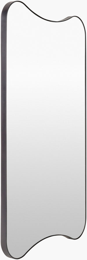 Surya Auburn 31"H X 22"W Minimalist Modern Accent Mirror – Elevate Your Space With Contemporary Elegance Frame, Black Iron Rub005-3621