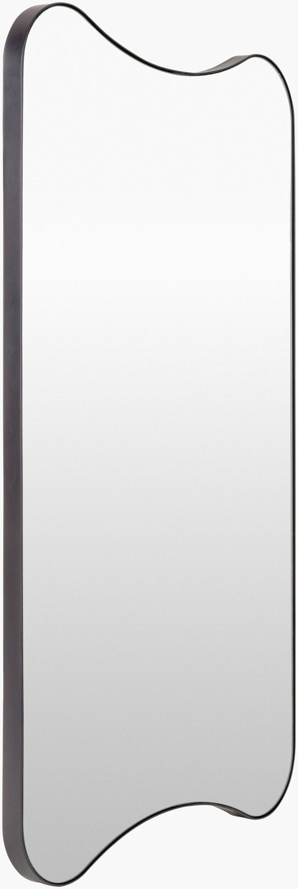 Surya Auburn 31"H X 22"W Minimalist Modern Accent Mirror – Elevate Your Space With Contemporary Elegance Frame, Black Iron Rub005-3621