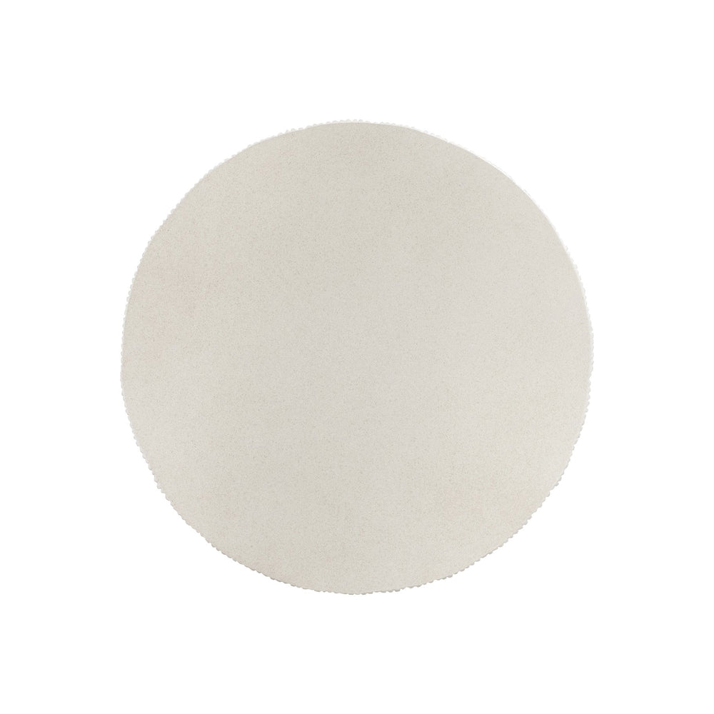 Bernhardt Bernhardt Antibes Pedestal Side Table — Sculptural Pumice Concrete Look, 24" Square, Durable Grca Reglaze 350125