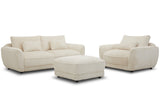 Parker House Parker Living Utopia - Mega Ivory Ottoman with Casters Mega Ivory 100% Polyester (S) SUTP#900-MGIV