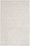 Feizy Rugs Redford Viscose/Wool Hand Woven Casual Rug Ivory/Gray 3'-6" x 5'-6"