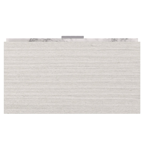 Bernhardt Bernhardt Stratum Nightstand With Arabescato Stone Drawer, Soft-Close, Usb Charging & Polished Nickel Finish 325231