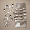 Lenox Sculpt 65-Piece Flatware Set Metallic, STAINLESS METAL 816088