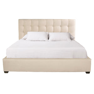 Bernhardt Avery Upholstered King Panel Bed in Cream K1471