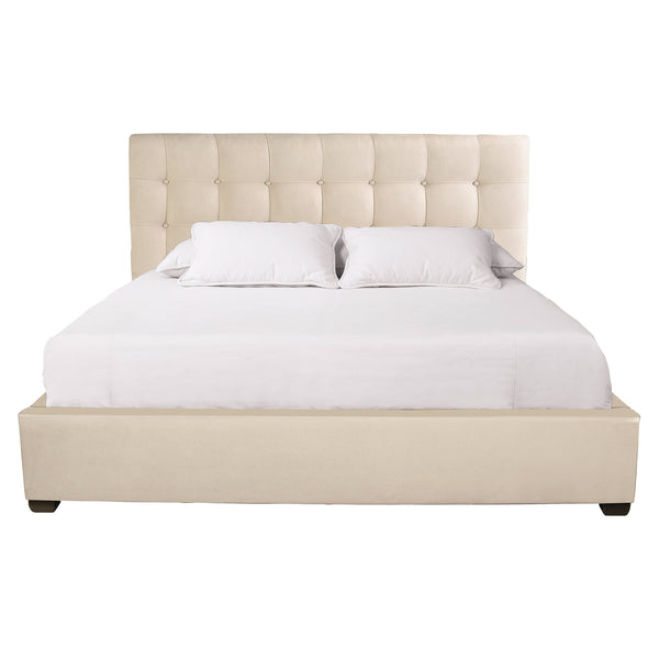 Bernhardt Avery Fabric Panel Bed Espresso Fabric, Wood K1466