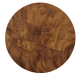 Rustic Round Spot Table Brown with Medium Brown Wood Finish P301678 Pulaski Furniture