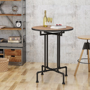 Christopher Knight Home® - Noble House - Westleigh Industrial Faux Wood Bar Table, Dark Brown