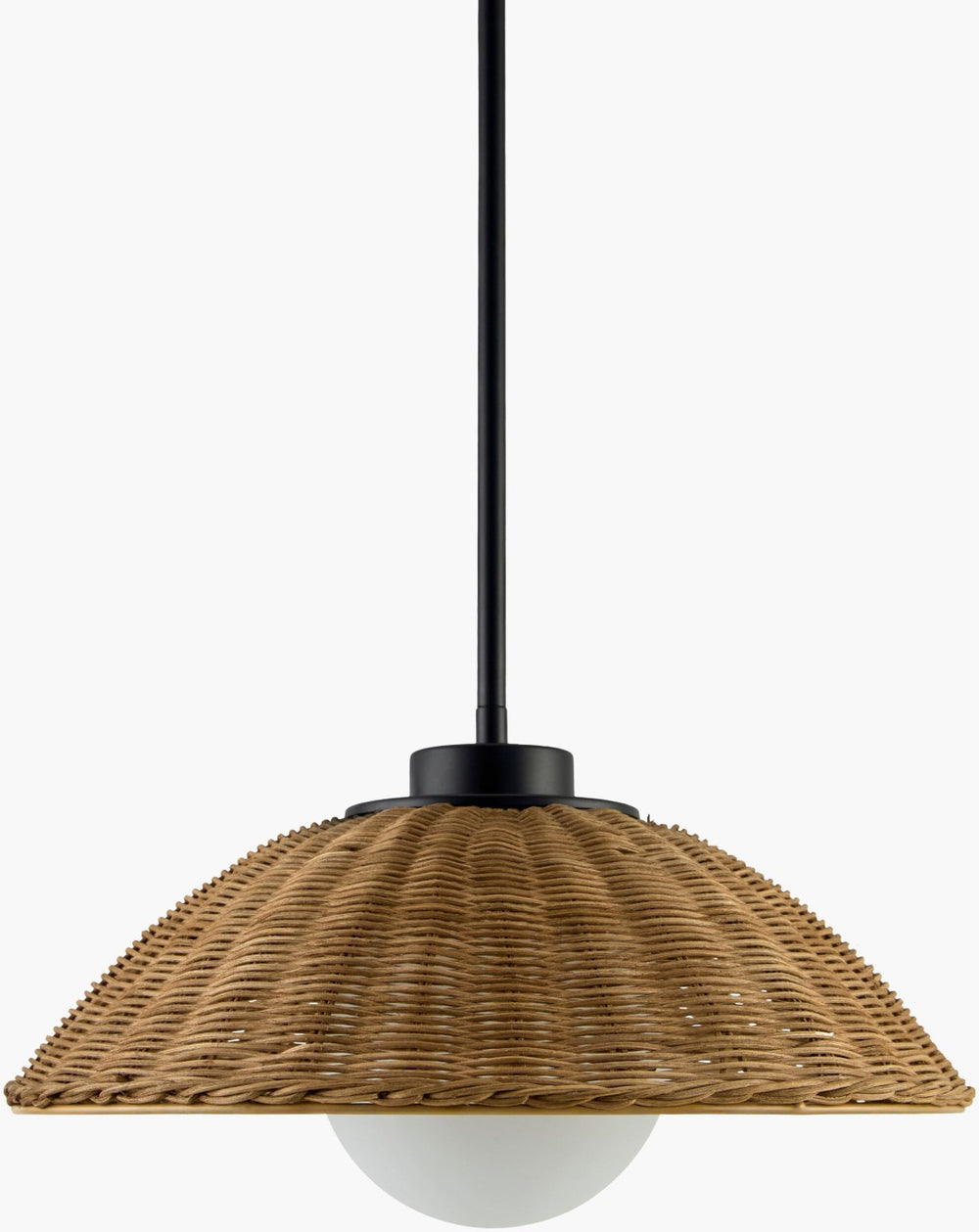 Livabliss Rupit Bohemian Rattan Pendant Light Dual Layer Woven Shade for Dining or Living Rooms RUP-001