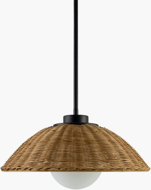 Livabliss Rupit Bohemian Rattan Pendant Light Dual Layer Woven Shade for Dining or Living Rooms RUP-001