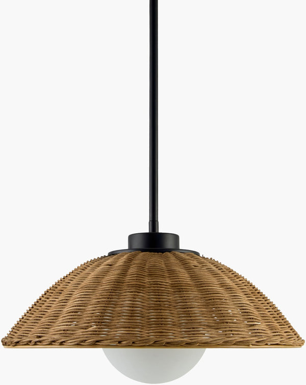Livabliss Rupit Bohemian Rattan Pendant Light Dual Layer Woven Shade for Dining or Living Rooms RUP-001