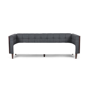 English Elm Christopher Knight Home® - 3-Seater Charcoal Fabric Sofa - Mid-Century Modern Style With Plush Comfort & Durable Design 69871.00ACHAR_69871.00BCHAR
