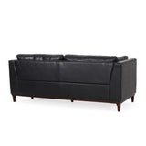 Christopher Knight Home® - Noble House - Warbler Contemporary Faux Leather Upholstered 3 Seater Sofa