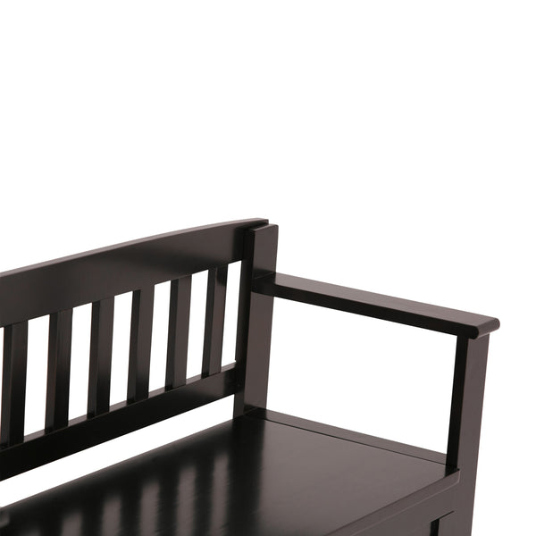 English Elm Brooklyn Handcrafted Entryway Storage Bench With Lift-Up Lid, Stylish Seating & Spacious Organization B136P158120