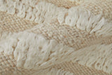 Feizy Rugs Ashby Wool Hand Woven Scandinavian Rug White/Tan 9'-6" x 13'-6"