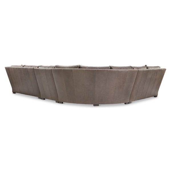 Bernhardt Bernhardt Keirnan Premium Leather Sectional with Rolled Arms and Sculpted Silhouette K2307