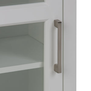 English Elm Avington - Contemporary Pure White Single Door Wall Cabinet With Adjustable Shelf For Versatile Storage B136P158502