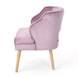 Christopher Knight Home® - Noble House - Mariposa Mid Century Light Lavender Velvet Accent Chair