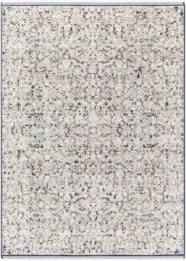Livabliss Rivaldo Traditional Fringe Accent Rug Polyester Medium Pile for Entryway or Bedside Light Brown, Cr 2' x 2'11" RVD2300-23